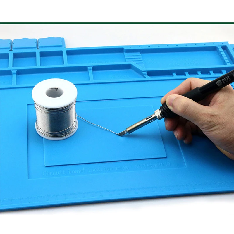 s 160 magnetic heat insulation silicone pad anti static mobile phone maintenance platform bga soldering station for phone repair free global shipping