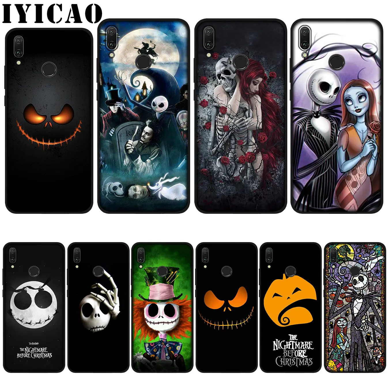Мягкий чехол IYICAO с рисунком кошмара перед Рождеством для Huawei P20 Pro P10 P8 P9 P30 Lite Mini 2017