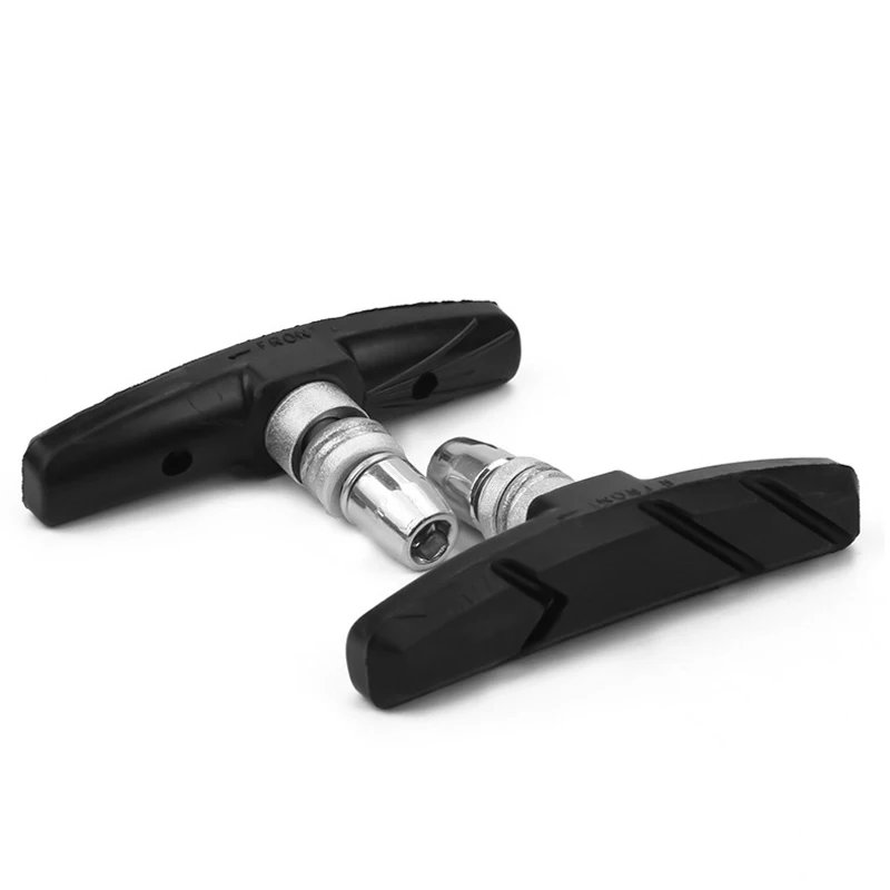 Black A Одна пара тормозных колодок для горного велосипеда MTB тормоза велосипедные V-Brake Holder обувь Резиновые блоки прочные аксессуары для горного велосипеда - Цвет: Black A