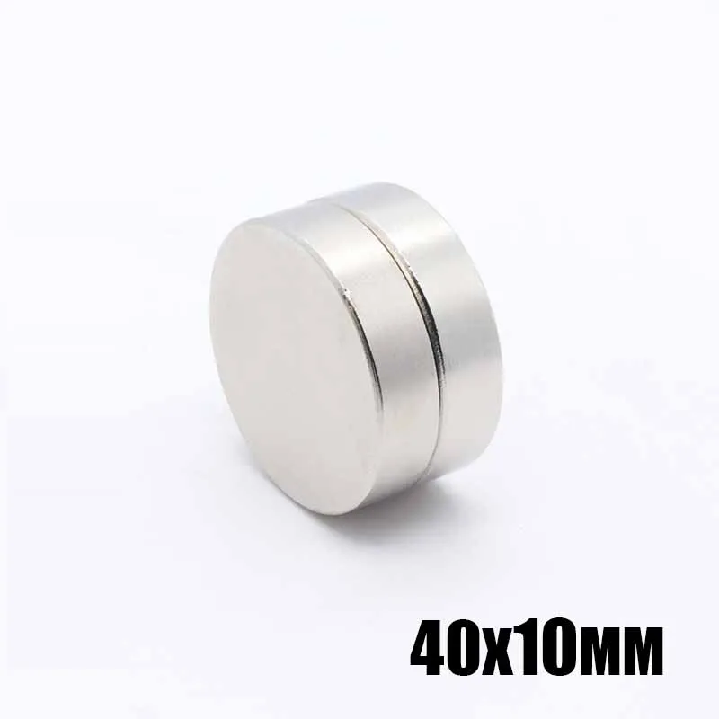 

2pcs 40x10 mm DiscNeodymium Magnet Powerful Magnetic Sheet Round NdFeB 40x10 mm N35 Rare Earth Iman Magnets for Crafts Sheets