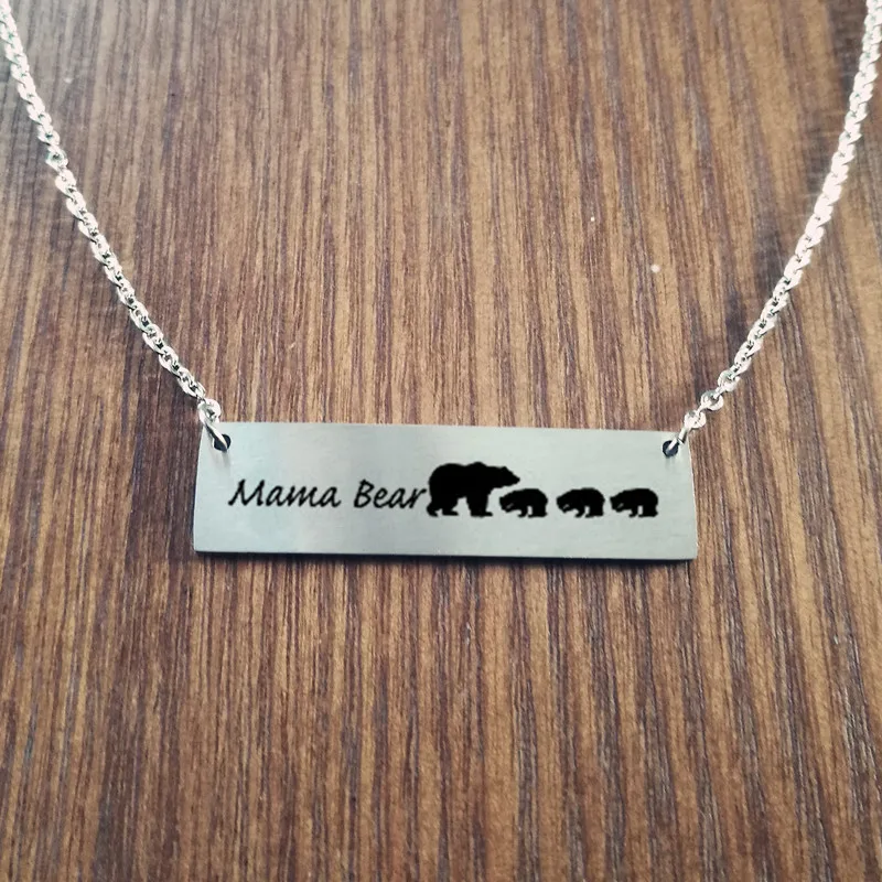 

Mama Bear Necklace Gifts for Mom Gifts Valentine's Day Gift For Wife Gift Jewelry Wife Mother's Day Birthday Remembrance Option