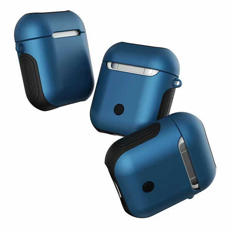 ТПУ+ PC силиконовый Bluetooth беспроводной чехол для наушников AirPods защитный чехол Аксессуары для кожи для Apple Airpods зарядная коробка