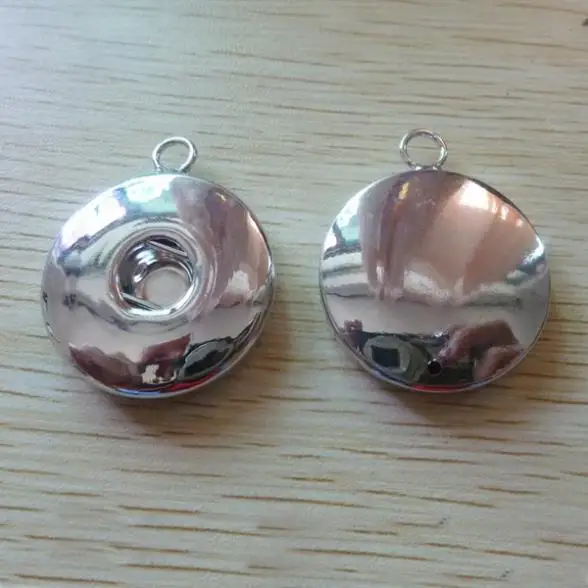 (Min order $15) 10pcs/lot new 30mm big size New silver Big snap button charm pendant for necklace fit diy jewelry | Украшения и