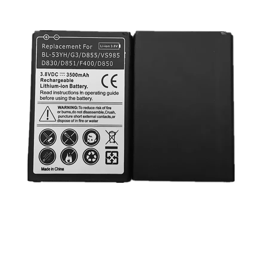 G3 Батарея высокого качества Замена BL 53YH для LG D855 F400S/K/L 53YF D830 D850 VS985 2018