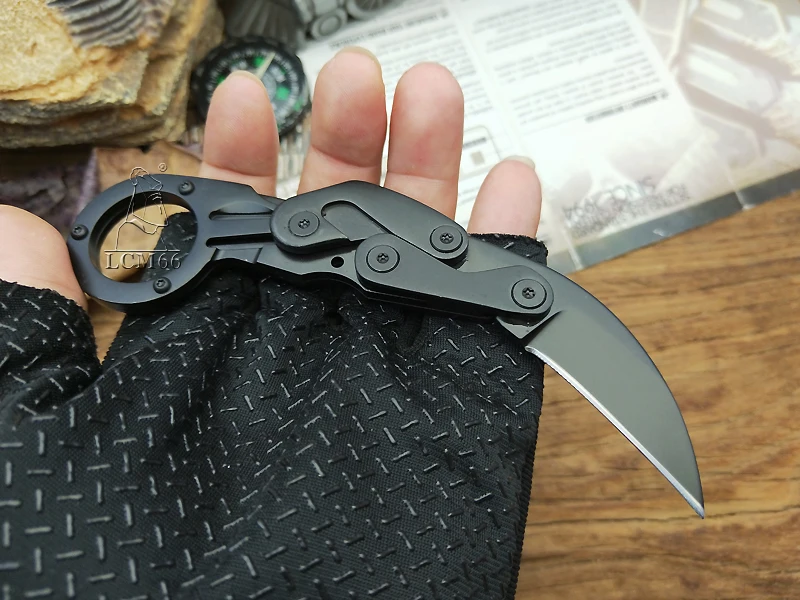 LCM66 механический karambit Скорпион коготь нож открытый кемпинг джунгли выживания битва Фиксированным Лезвием Охотничьи ножи самообороны тоже