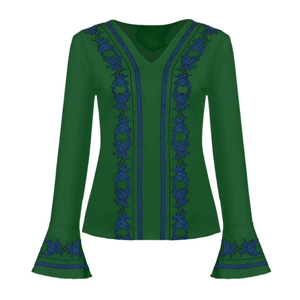 Женские топы для женщин Блуза Футболка Slim Fit модная Цветочная вышитая