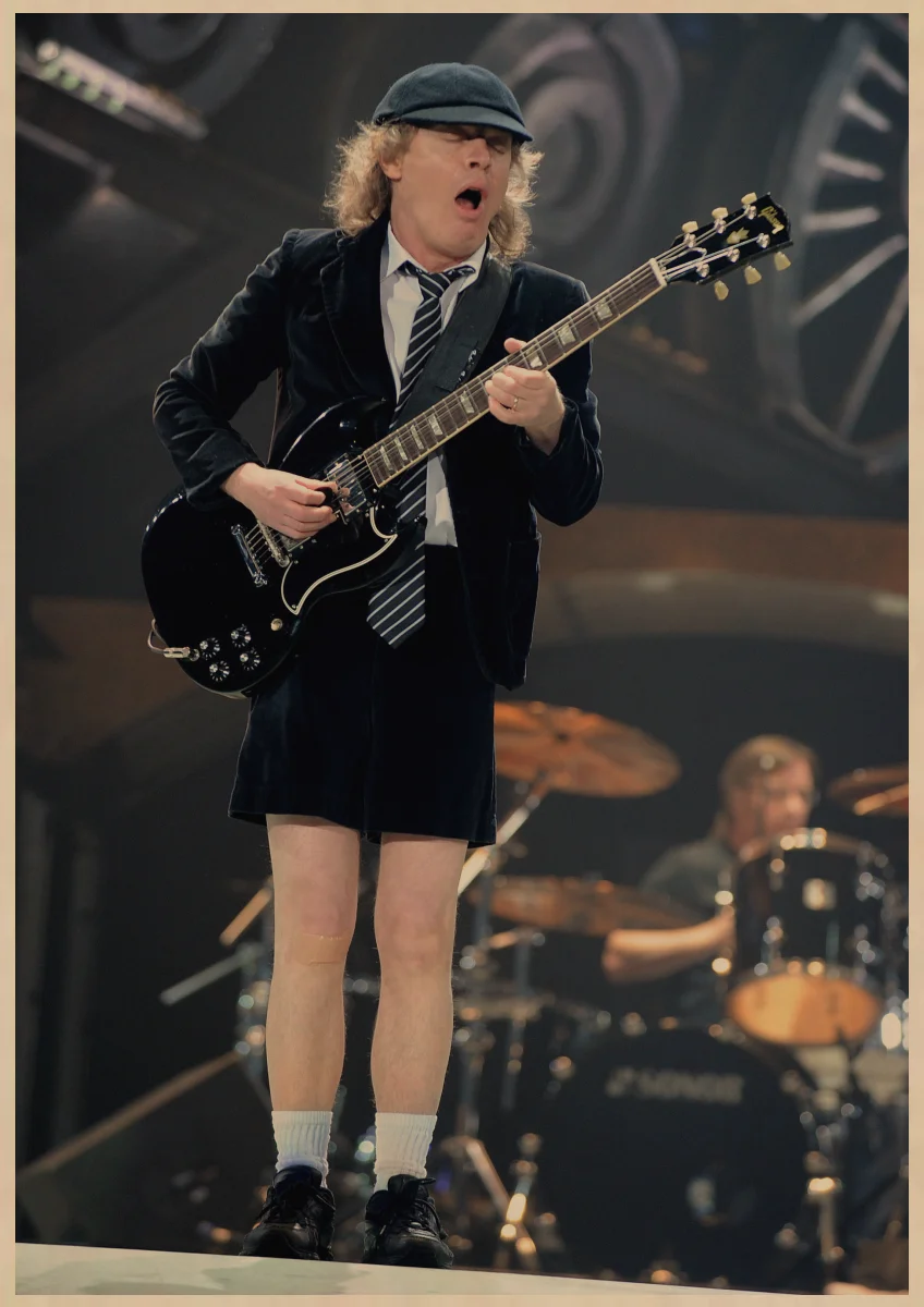 Плакат ACDC австралийская рок-группа ACDC Malcolm Angus ретро крафт-бумага плакат настенный стикер Гостиная Бар домашний паб кафе Декор A1 - Цвет: 6