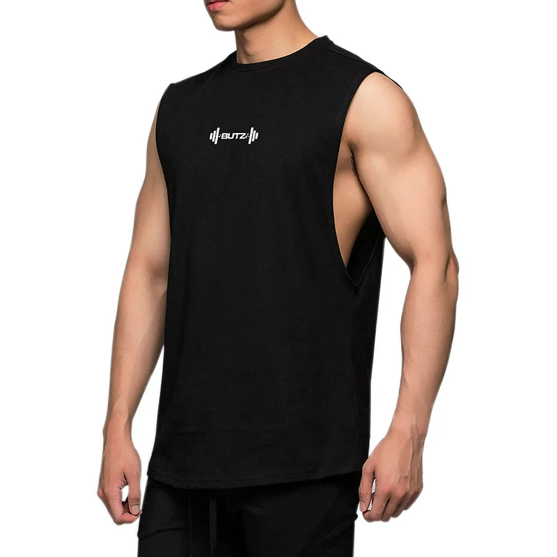 Новая горячая Распродажа бег мужской жилет без рукава Мужская футболка