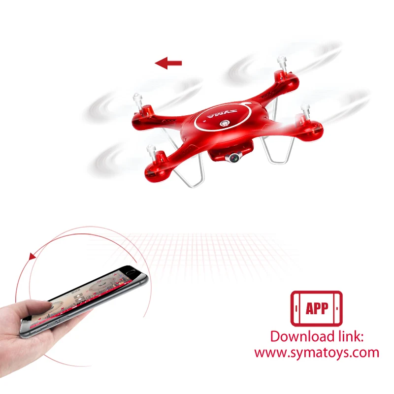 SYMA X5UW селфи Дрон 2 4 г 4CH вертолет с HD Камера FPV Wi Fi в реальном времени передачи Quadcopter