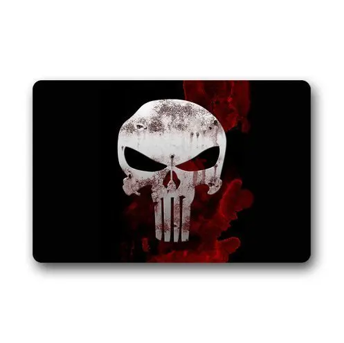 Memory Home Cool Punisher коврик с черепом для дома напольный помещений машинная стирка
