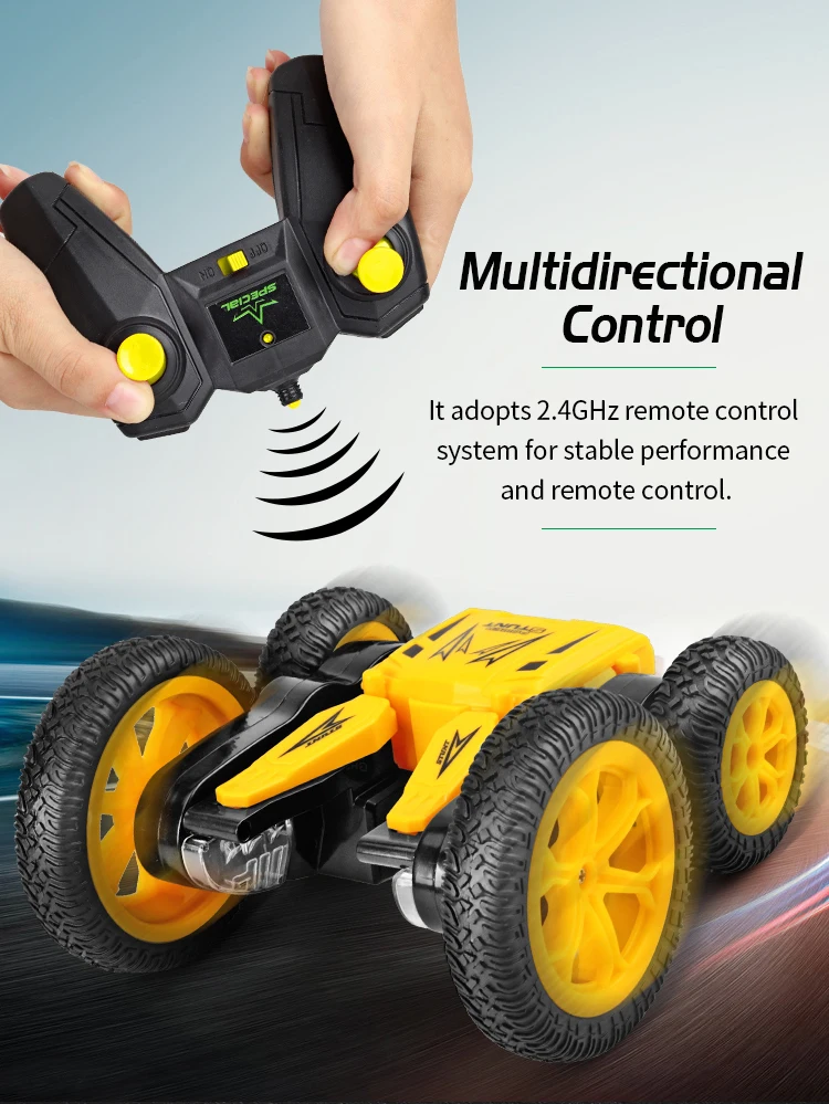 Rc автомобиль 360 градусов флип трюк Дрифт деформация багги автомобиль Рок Гусеничный рулон дистанционного управления автомобиля Боевая игрушка для детей подарок