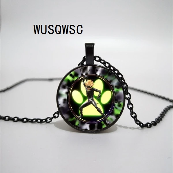 WUSQWSC волшебное мультяшное ожерелье с божьей коровкой крутой Черный кот нуар