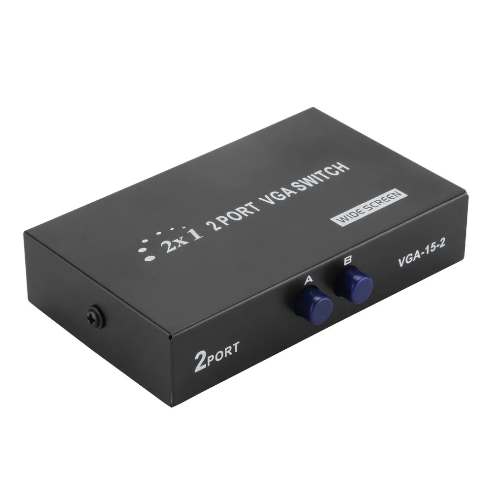 Двухпортовый монитор VGA проектор с общим доступом 2 шт. на 1 переключатель