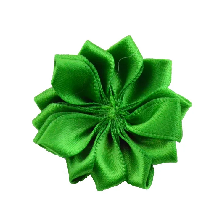14 Nishine 1," 20 шт./лот 16 Petaled атлас с розочками ленты цветы используются для детей головная повязка для взрослых заколки для волос Diy аксессуары для волос - Цвет: 14