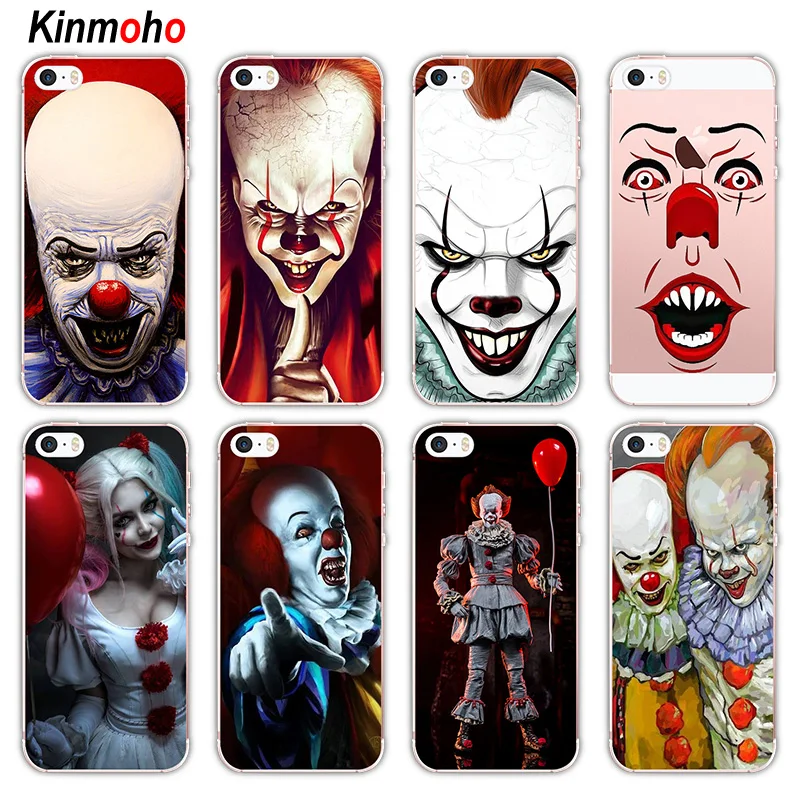 Мягкие силиконовые чехлы для телефонов Stephen King's IT клоун Pennywise чехол iPhone 7 6 6S 8 Plus 5S