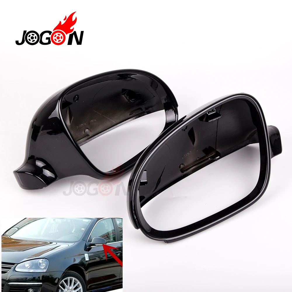 Для VW Volkswagen Golf 6 MK6 R GTI GOLF 5 Plus Jetta MK5 Passat B6 EOS Автомобильная боковая задняя крышка зеркала заднего вида Замена окрашенная черная