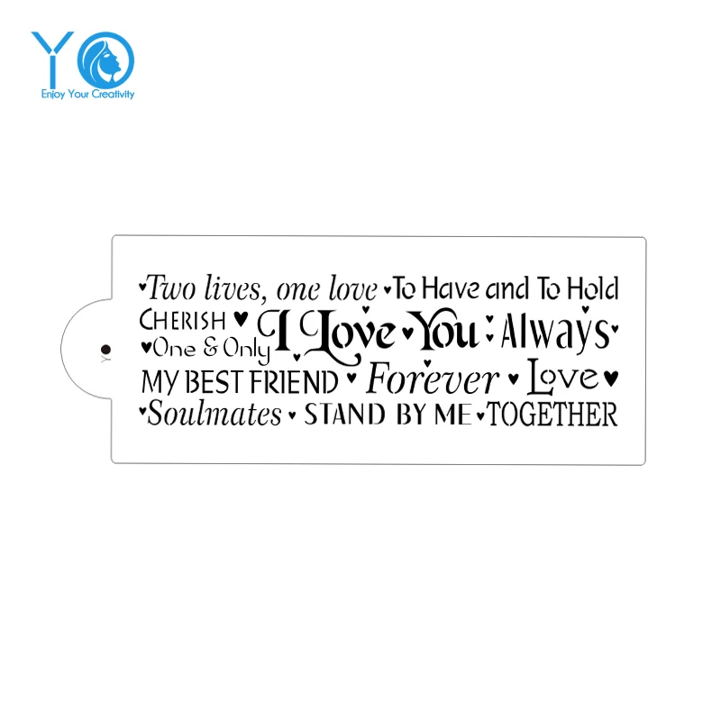 Трафарет для украшения торта свадебные Инструменты выпечки 14 х6 дюймов форма