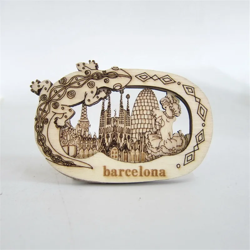 Святого семейства Барселона Испания Сувенир Холодильник Магнитный Стикеры 3D