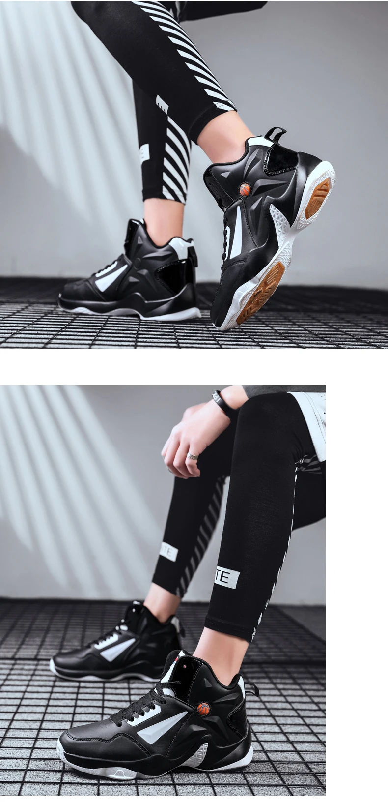 ERNESTNM NEW Women Sneakers Fashion Basket Shoes Black Graffiti Unisex High Top Lover Shoes Plus Size 11 Chunky Famale Men Shoes