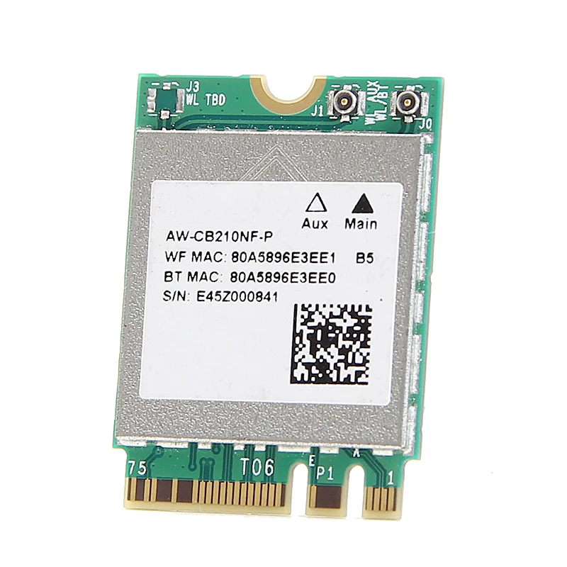 AC1200 Broadcom BCM94356Z NGFF M.2 WiFi Bluetooth 4, 1 WLAN 802.11ac 867 / 2, 4G/5 AW-CB210NF-P