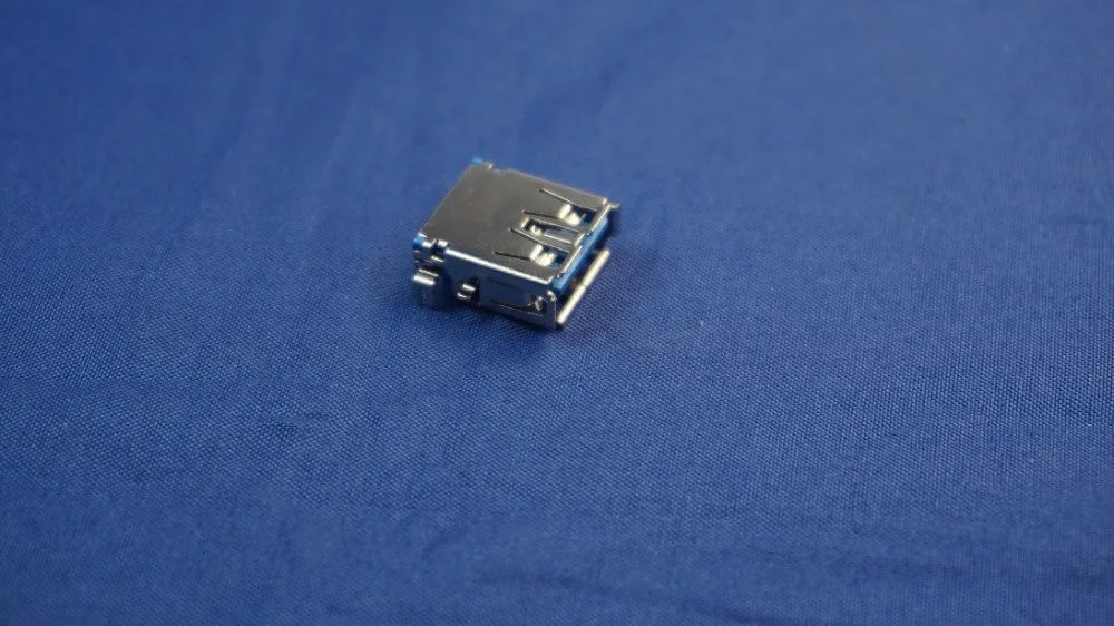 10 шт. USB 3 0 разъем A Тип гнездо правый угол SMT среднее крепление PCB синий изолятор A/F