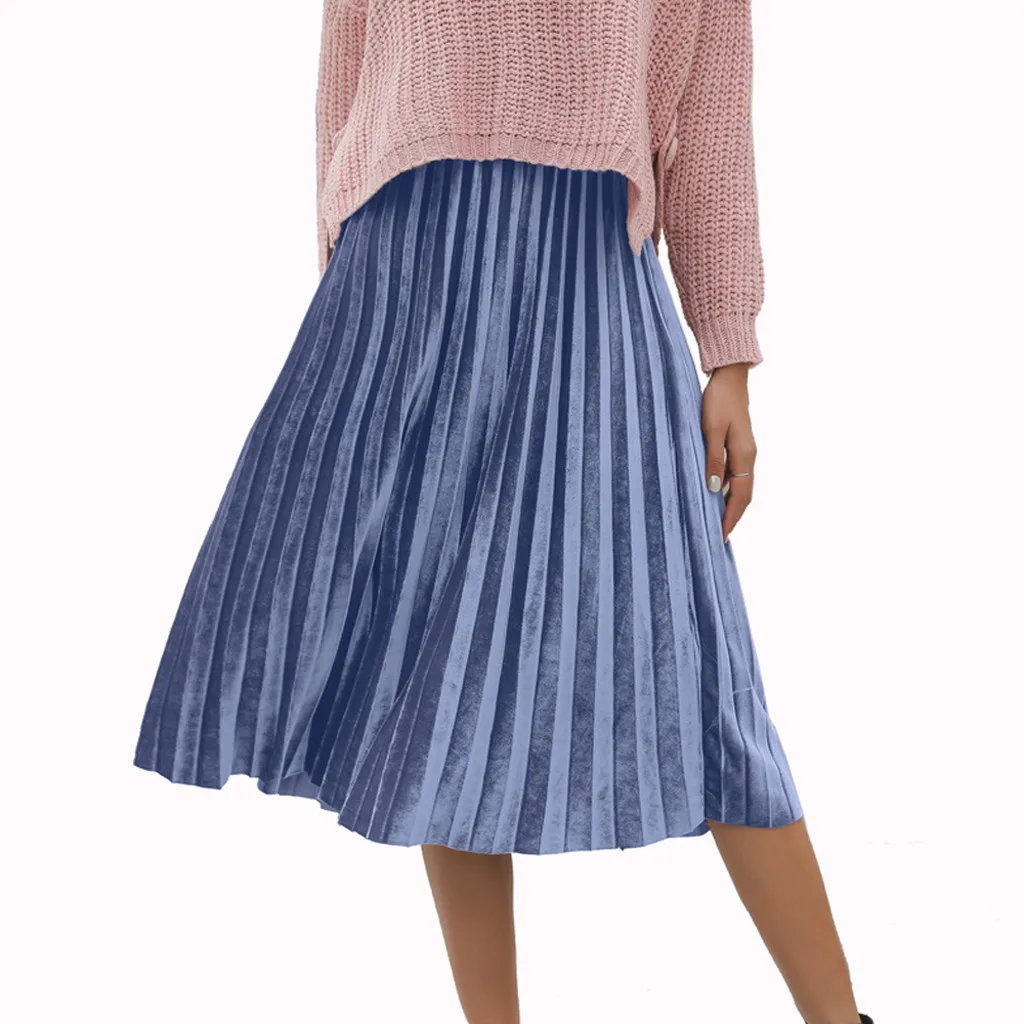 Skirt For Women Harajuku Tutu Fashion Solid High Waist Casual Pleated Ladies | Женская одежда