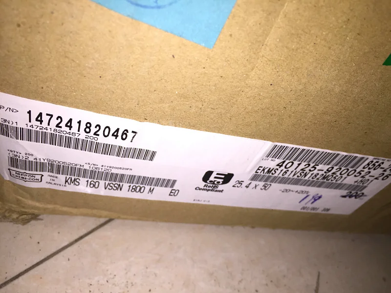 1 шт./2 шт. 160V1800UF 25X50 NIPPON серии км 1800 мкФ 160V 200v Ультра низкая ESR конденсатор с