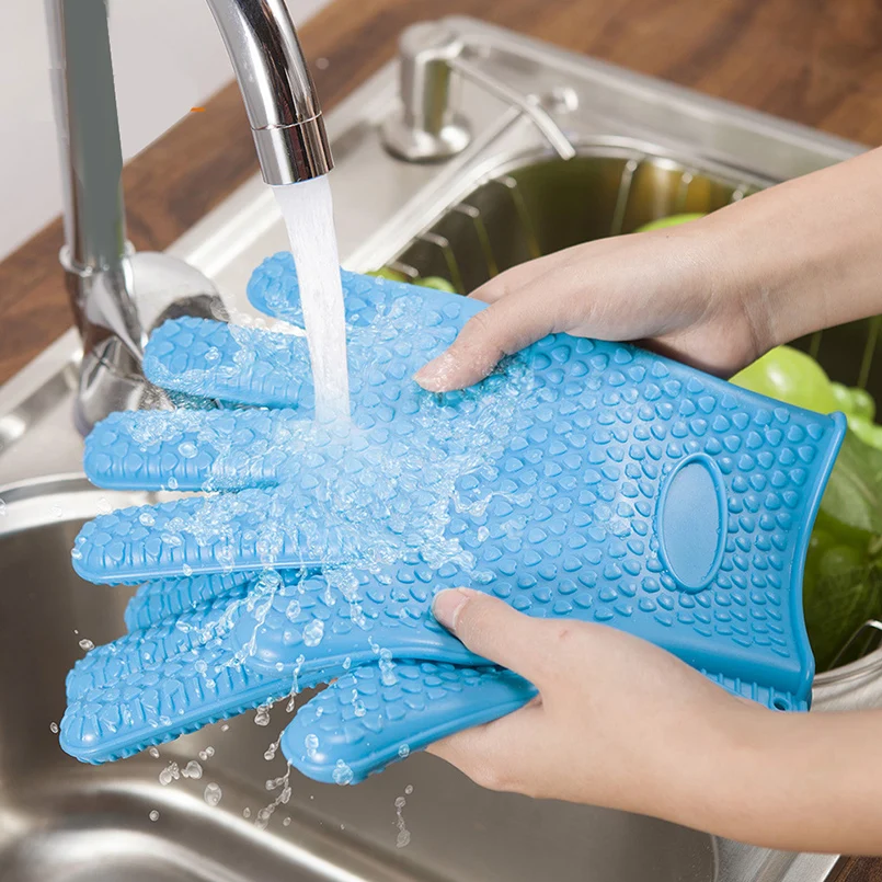 1 шт перчатки для барбекю силикона печь Кухня термостойкие выпечки гриль