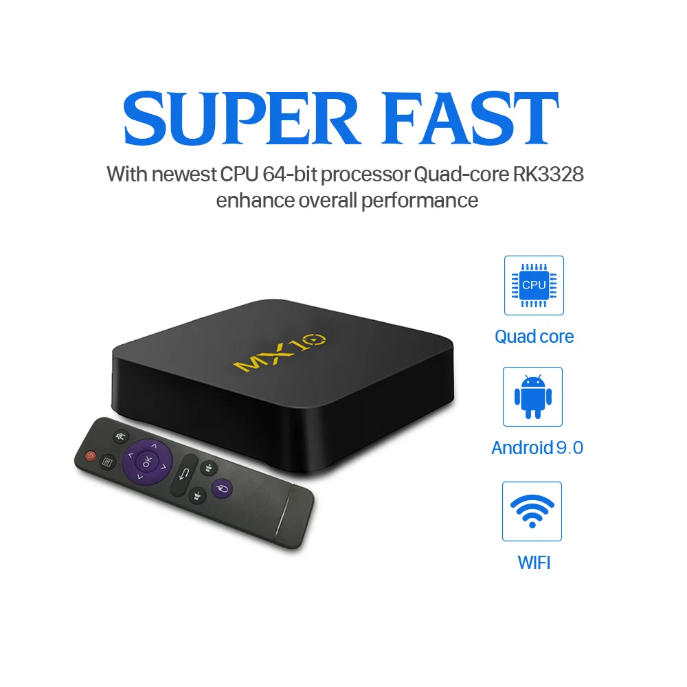 MX10 IP tv Швеция Испания Италия IUD Smart Android 9 0 Box французский арабский Великобритания