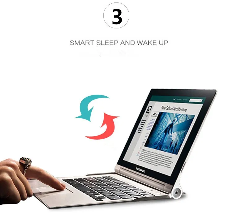 Оригинальная Bluetooth клавиатура для Lenovo YOGA 2 3 Pro 10 1 перезаряжаемая сенсорная панель