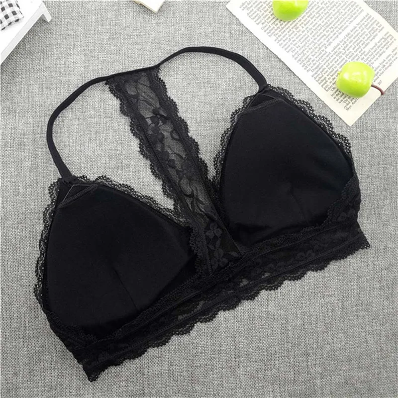 High Quality Sexy Bra Bralette Seamless Deep V Lace Girl Women Wireless Thin Underwear Lingerie Soft Bras For Hot | Женская одежда