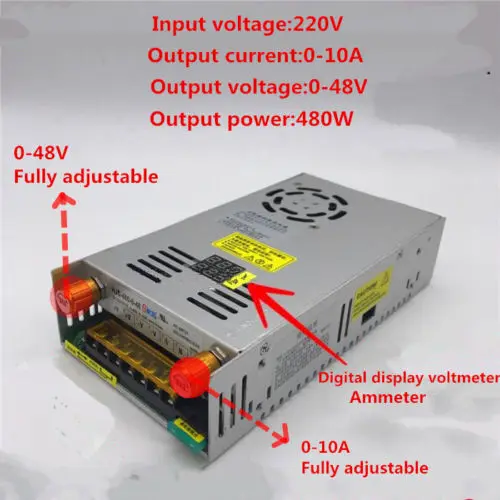 DIY светодиодный U HOME AC110/220 до DC0 48V 10 А напряжение тока Регулируемый переключатель
