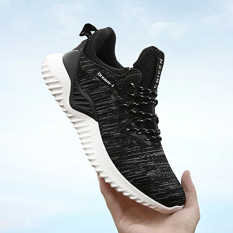 EIVIOMG Running Shoes Men Lace-up Mesh Trainers Zapatillas Sports Male Outdoor Walking Sneakers | Обувь