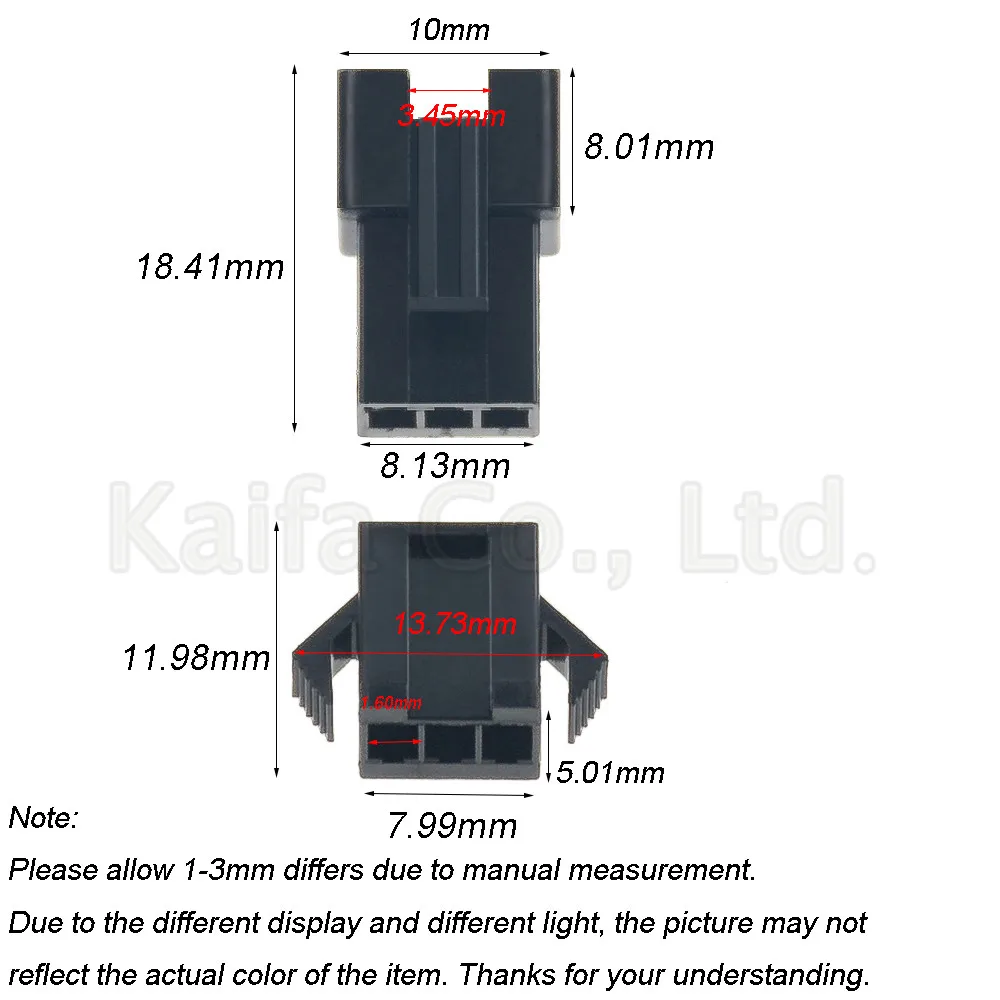 Компл./лот из 100 разъемов SM 2/3/4/5/6/8/9/10/11/12Pin Pitch 2 54 мм клеммы с корпусом Мама и папа
