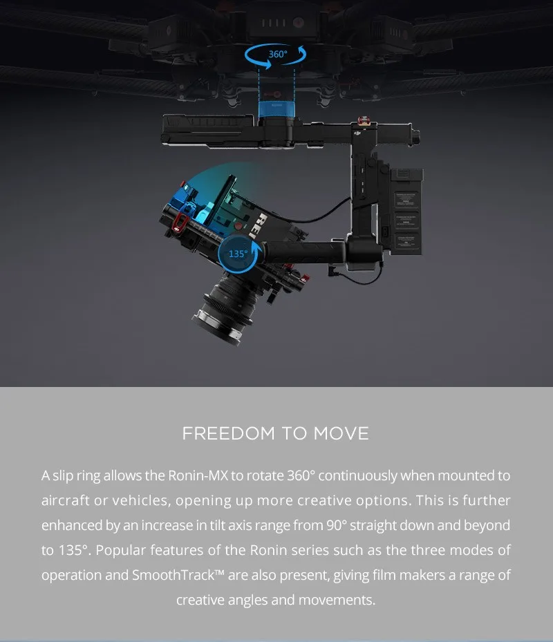 DJI Ronin-MX gimbal с рукояткой и DJI беспроводной контроллер на палец(не включает камеру) Ronin MX