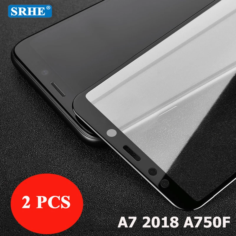 Закаленное Стекло для samsung A7 Стекло A7 6," Экран защитная плёнка полностью покрывающая для samsung Galaxy A9 6,3"