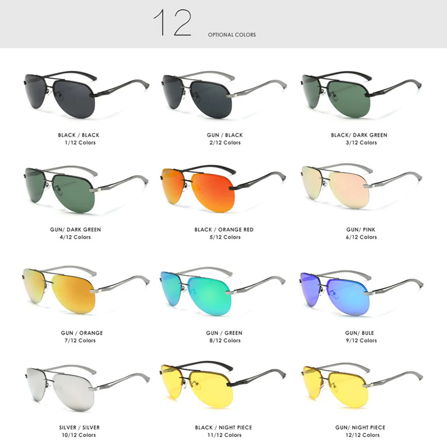 Очки авиаторы RBEWTP классические для мужчин и женщин зеркальные Поляризационные