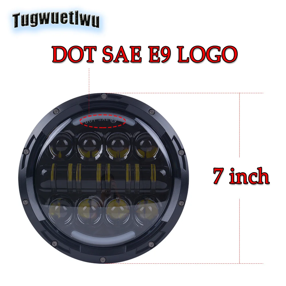 Автомобильный светильник 7 дюймовый светодиодный головной s с drl сигнал поворота