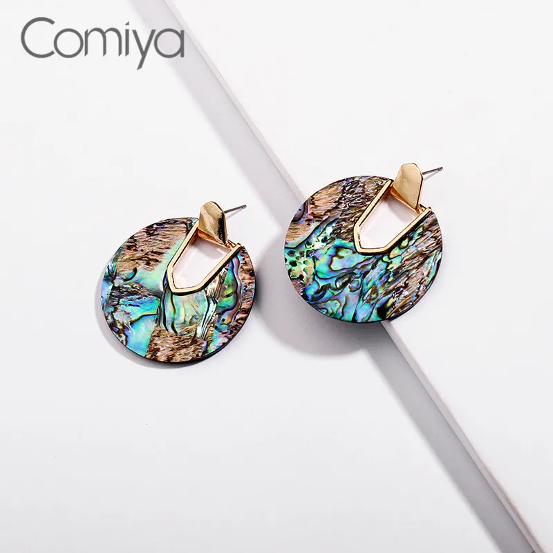Висячие серьги Comiya из цинкового сплава для Женщин Модные Акриловые в Корейском