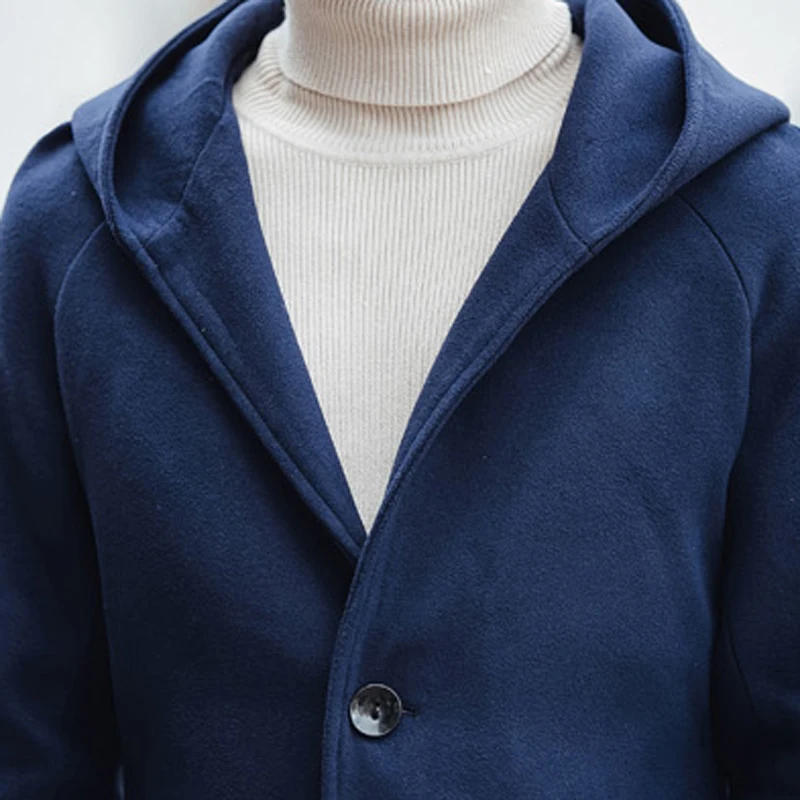 2017 новое поступление осень и зима Стильное мужское изысканное шерстяное пальто