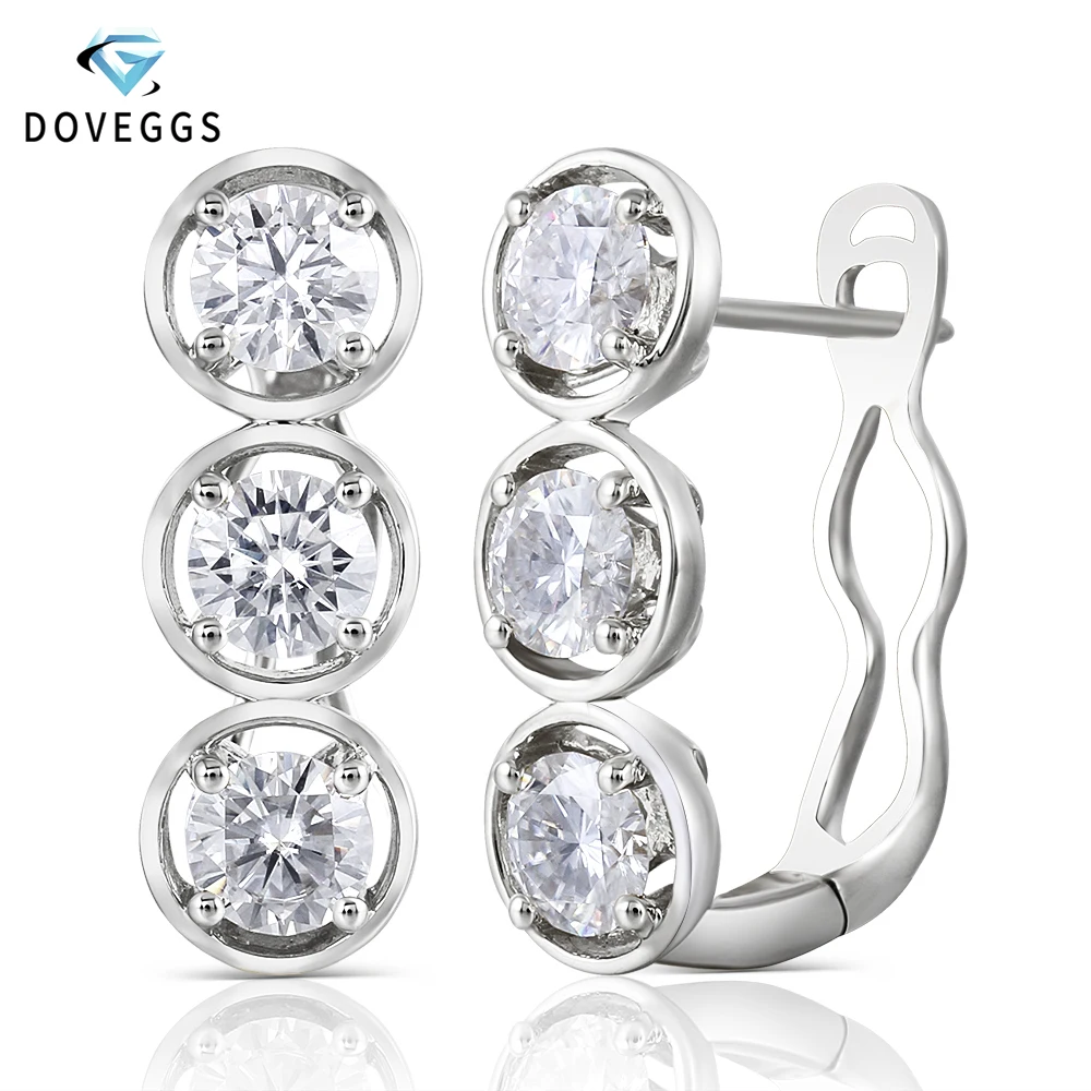 Женские серьги DovEggs из стерлингового серебра 925 пробы 4 5 мм H цветной камень