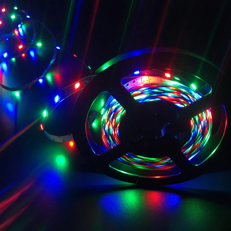 SMD3528 5 м 300 светодиодов Гибкая светодиодная лента RGB свет 24key ИК пульт