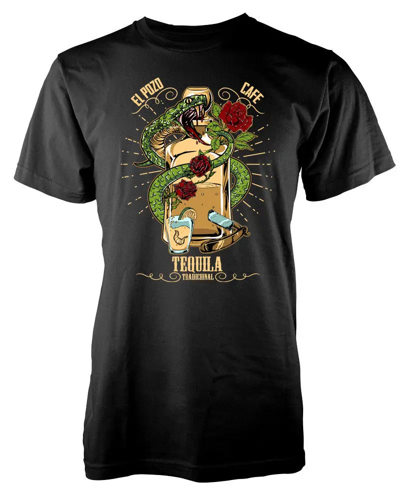 PUBG El Pozo Tequila Cafe Tradicional футболка для взрослых Футболка с героями мультфильмов