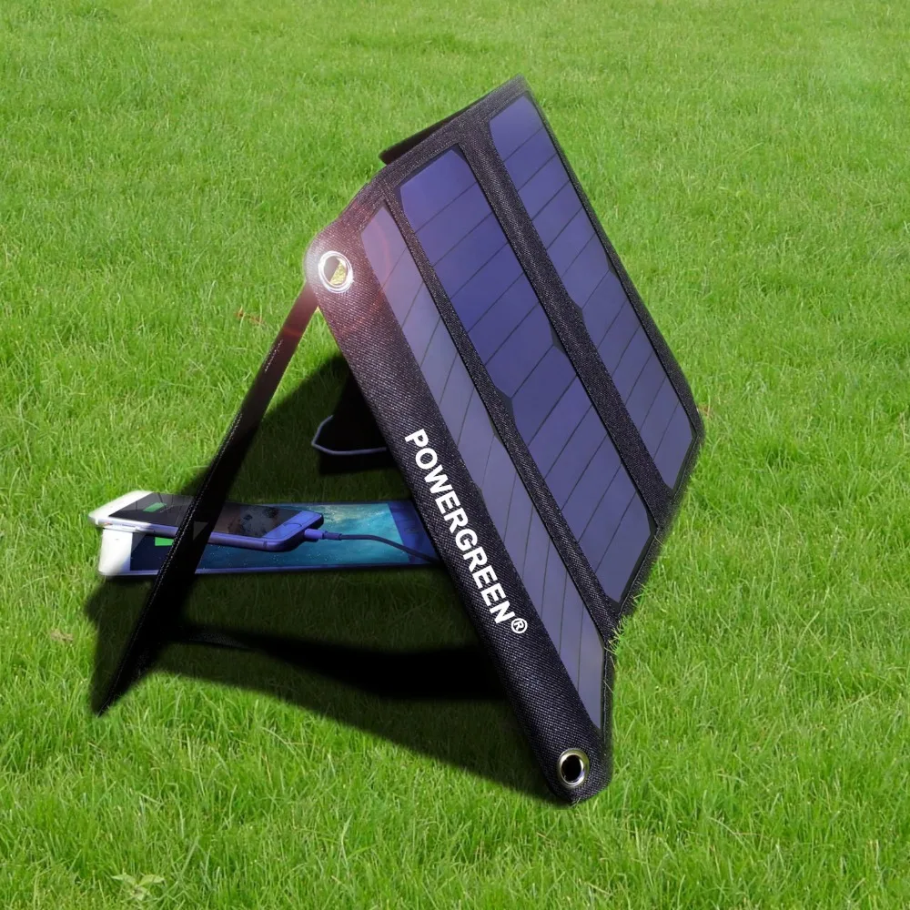 Гибкое солнечное зарядное устройство PowerGreen 21 Вт 5 В 2 А солнечная панель
