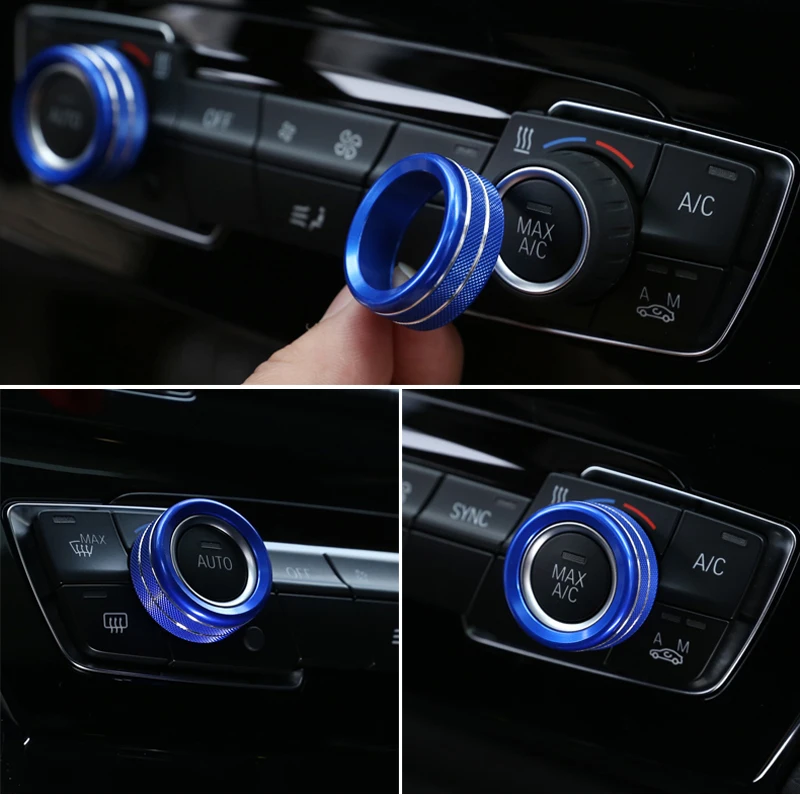 Ручки для кондиционера BMW 3 шт. 1 2 4 серии GT X1 F47 F48 13 17 стайлинга автомобиля обшивка