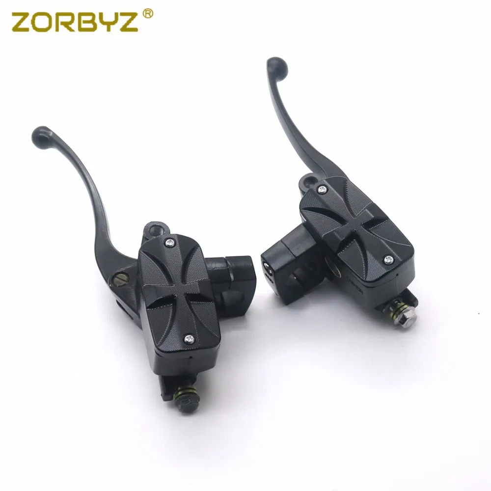 ZORBYZ мотоциклетные Рычаги 1 дюйм 25 мм хромированные/черные крестовые ручки