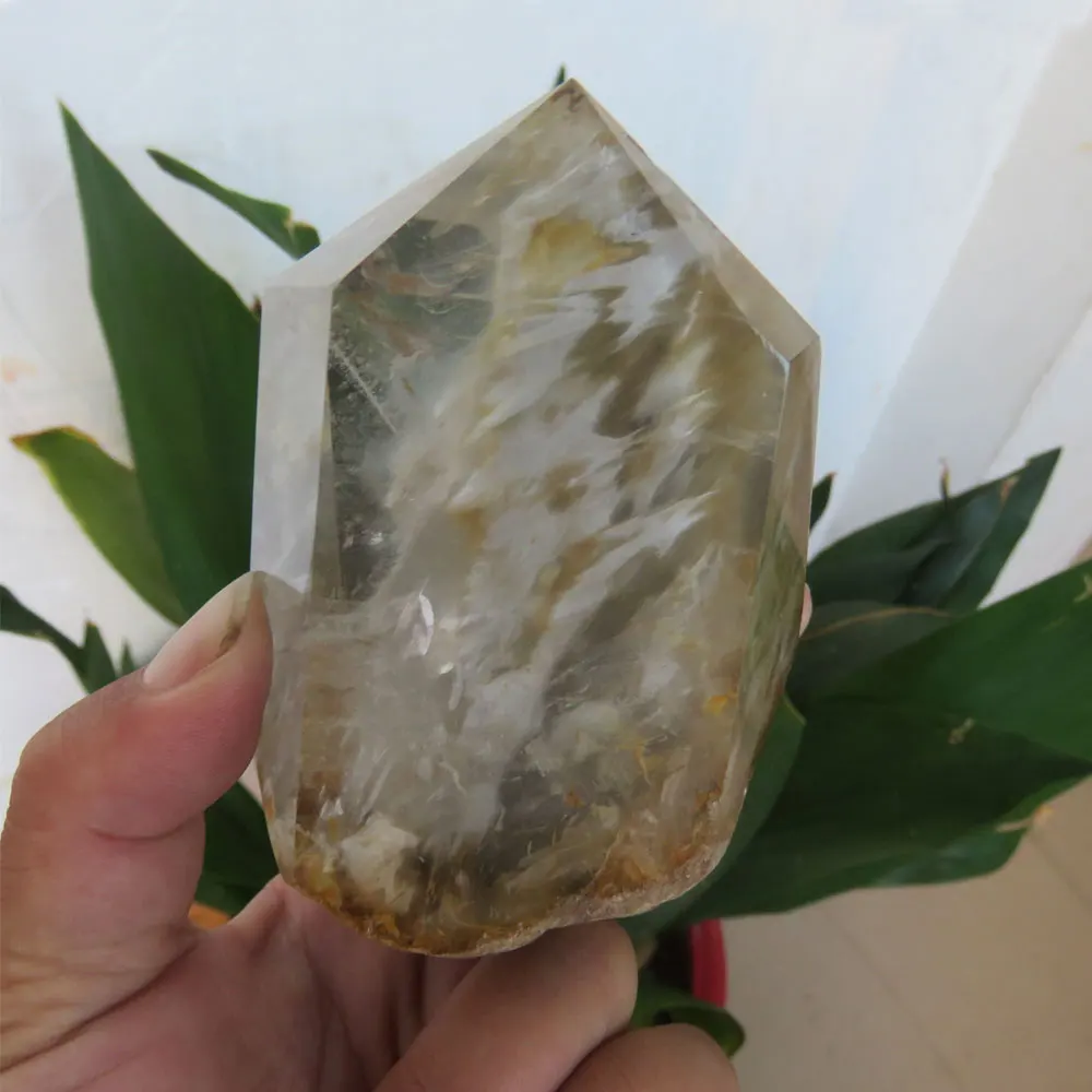 464 г новая натуральная Phantom Quartz кристаллическая палочка целебная рейки фэншуй