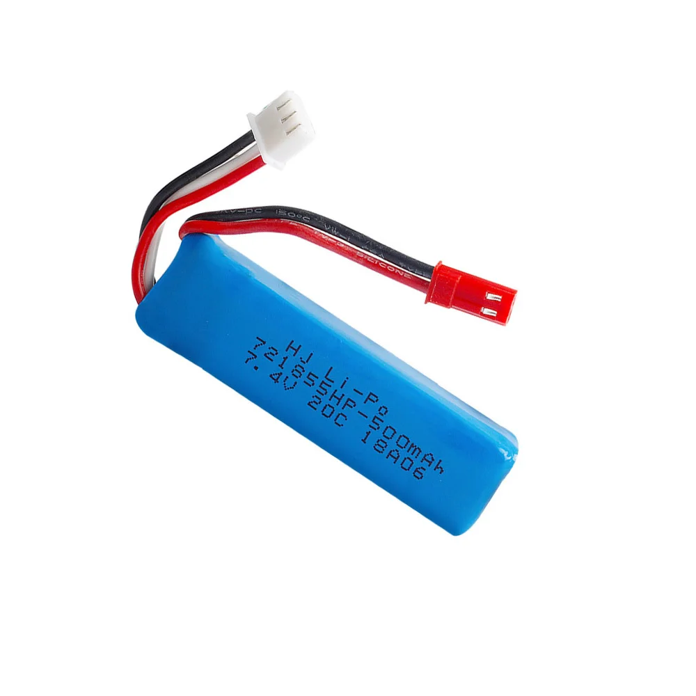 7 4 В 500 мАч Lipo аккумулятор 20C с зарядным устройством 3 в 1 кабель для WLtoys A202 A212 A222 A232
