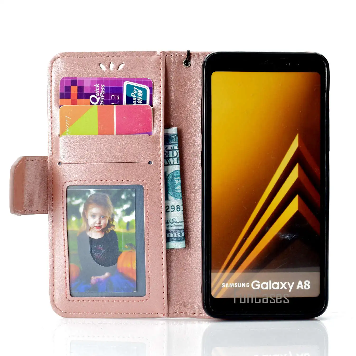 Чехол для телефона samsung Galaxy A8 + 2018 из искусственной кожи чехол Ретро Флип