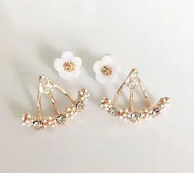 2018 Fashion Jewelry Cute Cherry Blossoms Flower Stud Earrings for Women Several Peach | Украшения и аксессуары